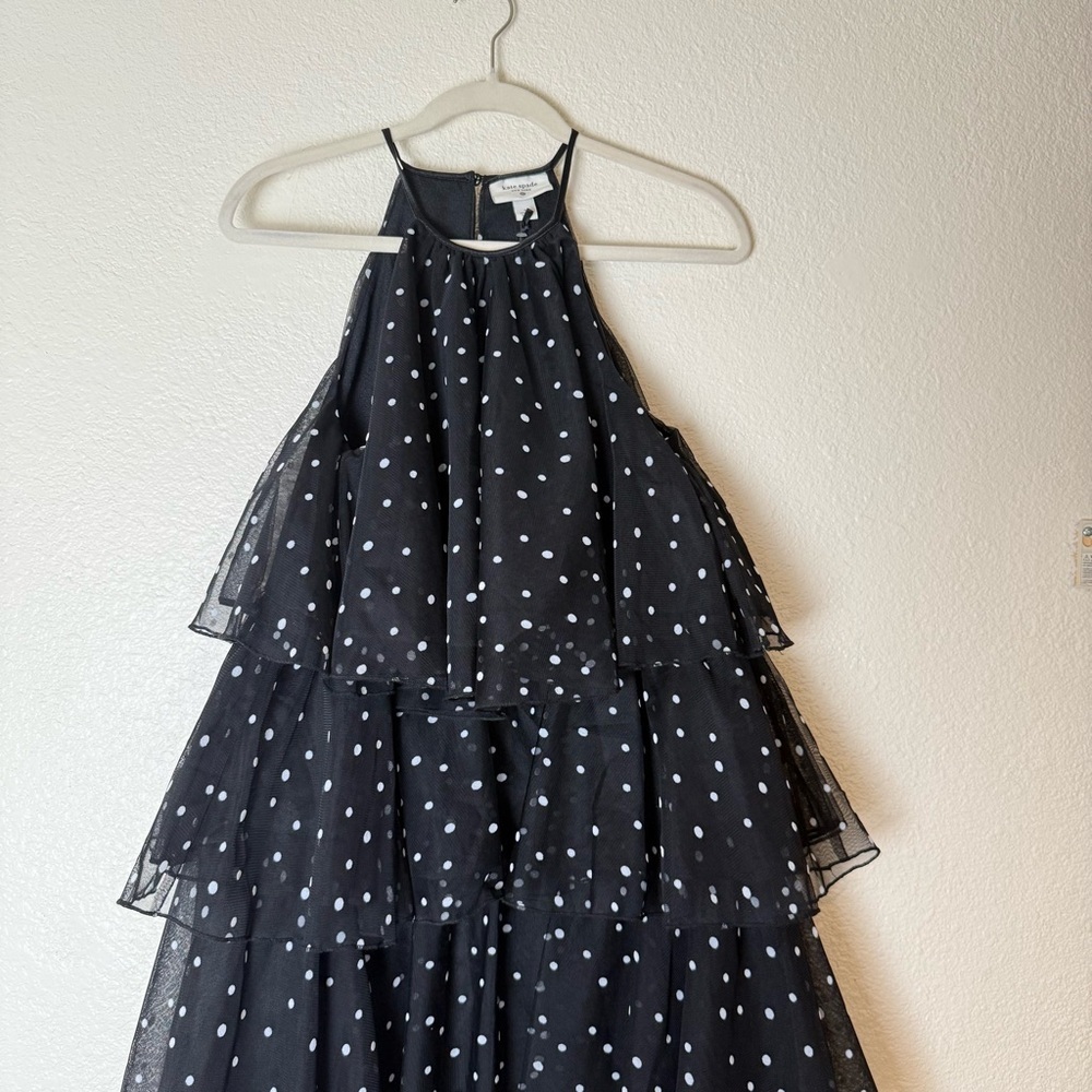 Kate spade  Mini Polka Dot Tiered Mini Dress small - Picture 7 of 12